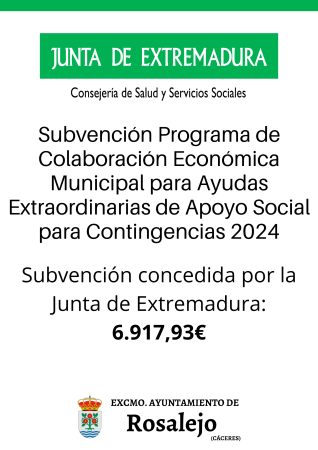 Imagen Programa de Colaboración Económica Municipal para Ayudas Extraordinarias de Apoyo Social para Contingencias 2024