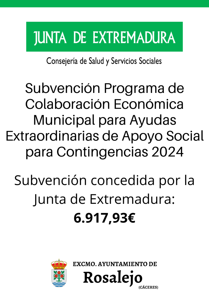 Imagen Programa de Colaboración Económica Municipal para Ayudas Extraordinarias de Apoyo Social para Contingencias 2024