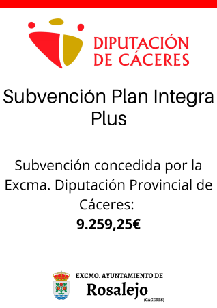 Imagen SUBVENCIÓN INTEGRA PLUS 2025. DIPUTACIÓN DE CÁCERES