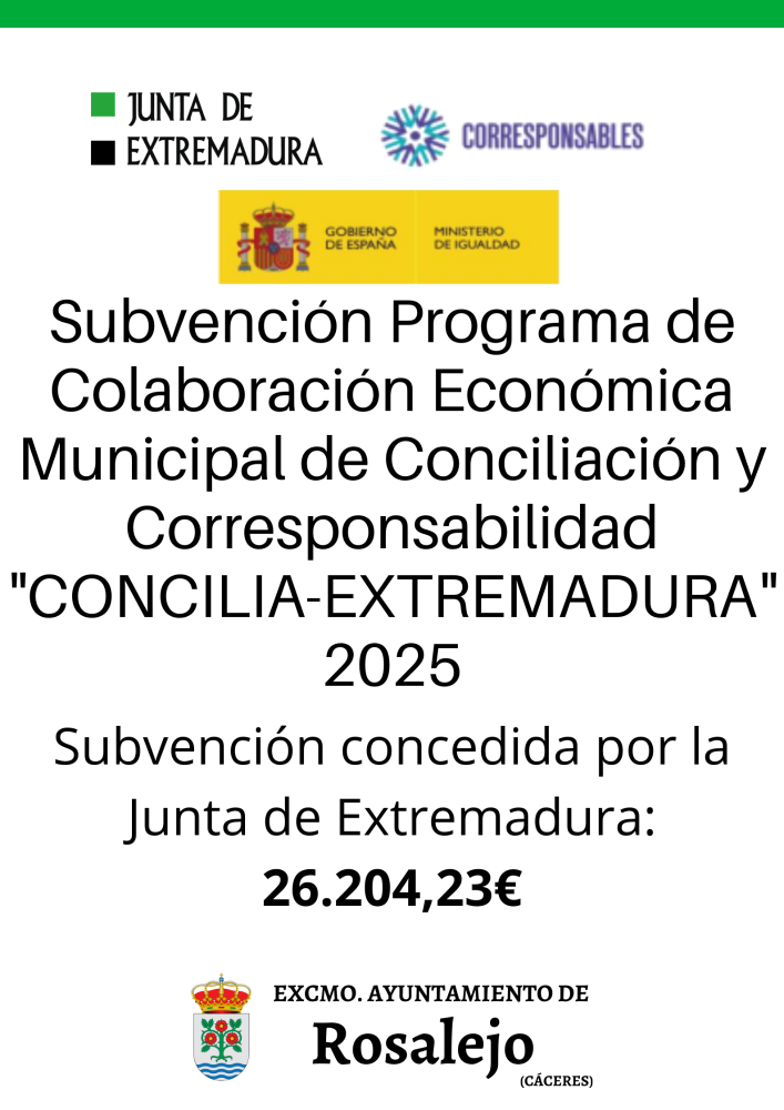 Imagen Subvención Programa de Colaboración Económica Municipal de Conciliación y Corresponsabilidad 